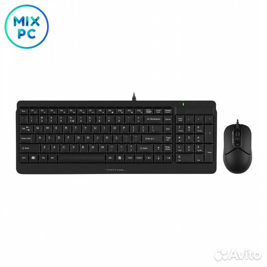 Комплект клавиатура + мышь A4Tech Fstyler F1512 че