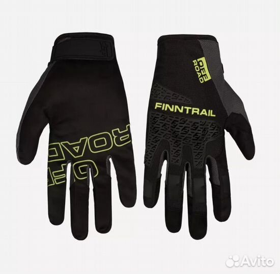 Перчатки finntrail enduro graphite/yellow