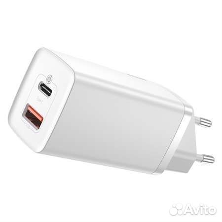 Baseus GaN2 Lite Quick Charger 65W Белый