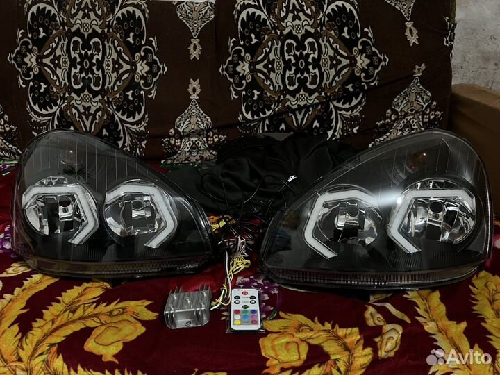 Фары приора с ргб галочками