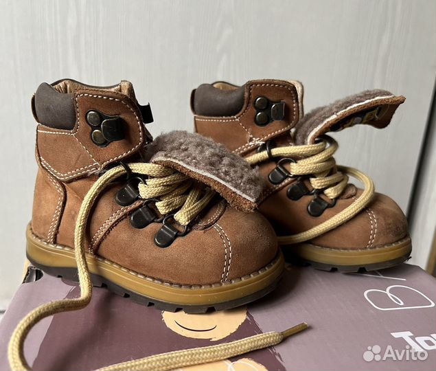 Ботиночки меховые, кожанные