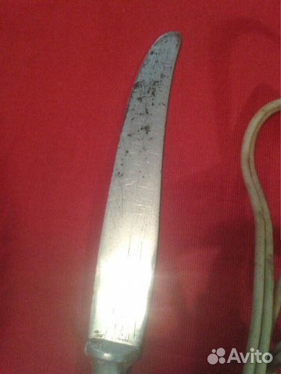 Столовый нож Ленинград. Шнур быт. СССР Фонарик
