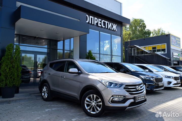 Hyundai Santa Fe 2.2 AT, 2017, 77 970 км