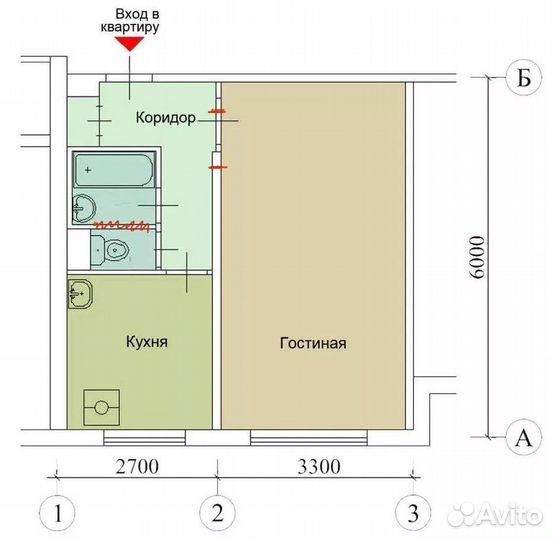 1-комнатная квартира в аренду, Новосибирская область, Новосибирск, Новосибирская обл. Выб…