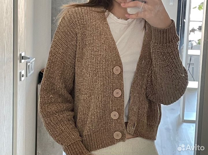 Кофта, свитер, кардиган укороченный