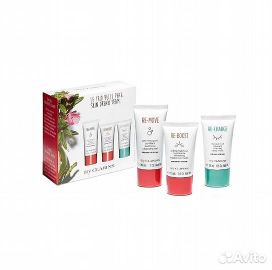 Набор Clarins Skin Dream крем, маска, пенка-новый