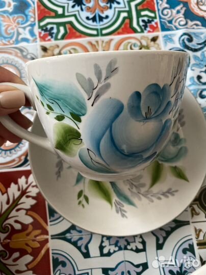 Чашка с блюдцем СССР раритет винтаж