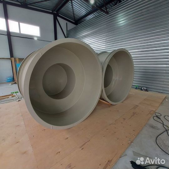 Купель из серого полипропилена