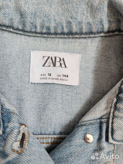 Джинсовая куртка Zara на девочку, 140