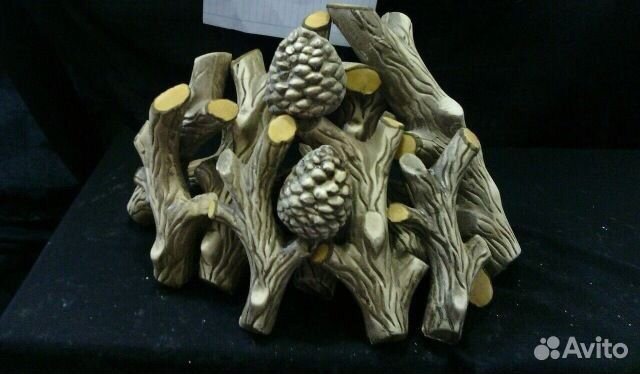 Керамические дрова для камина