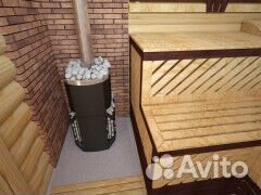 Печь для бани Русь-сетка 12 Л Панорама