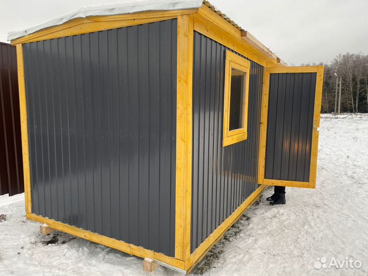 Деревянная бытовка распашонка