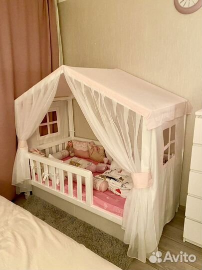 Балдахин на детскую кроватку домик