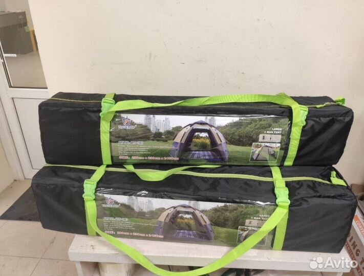 Палатка 4х местная Автоматическая Двухслойная