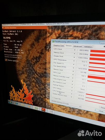 Видеокарта GTX460