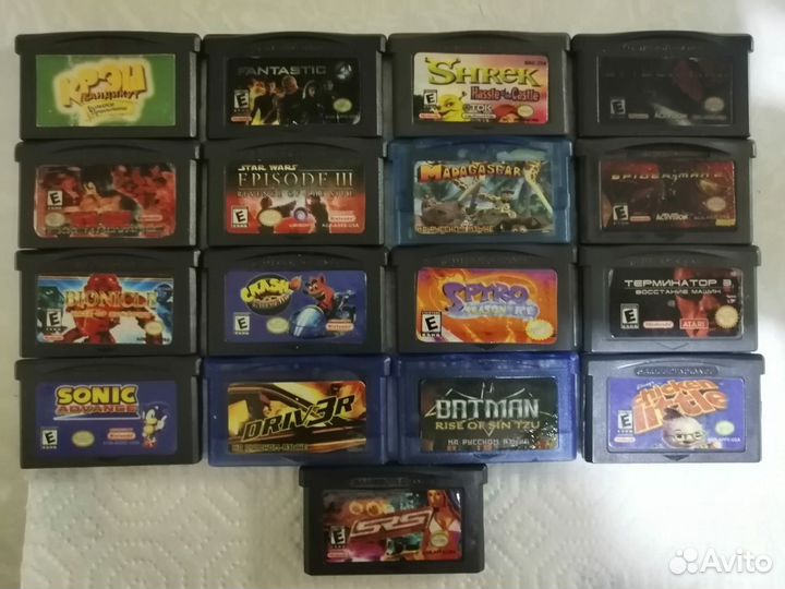 Game Boy Advance SP (игры, картриджи)