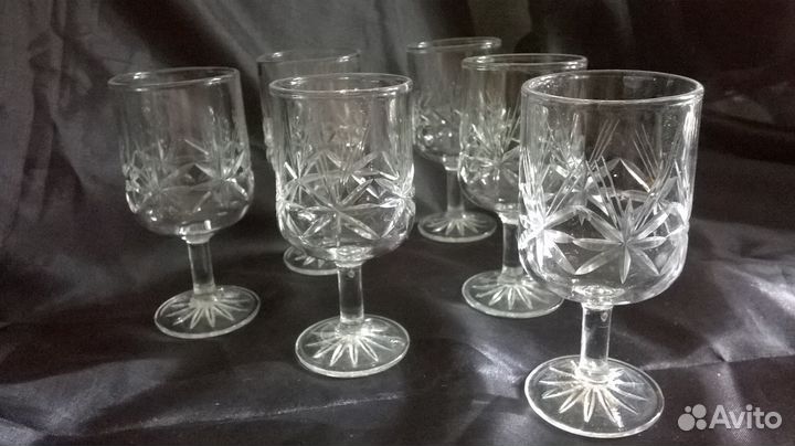 Рюмки стаканчики хрусталь СССР разные