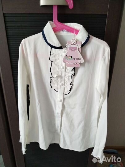 Блузка белая школьная