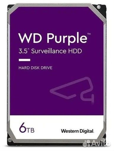 Жесткий диск 6TB WD Purple WD64purz sata-III