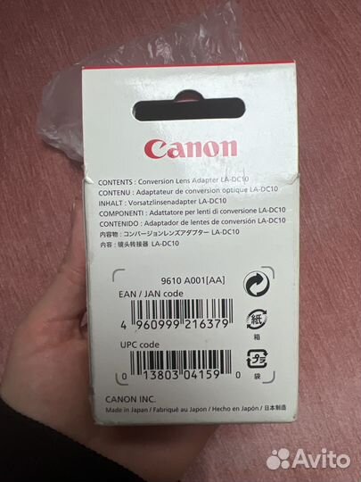 Адаптер переходник canon LA-DC10