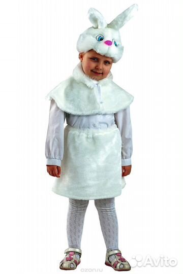 Новогодний костюм зайчика для девочки
