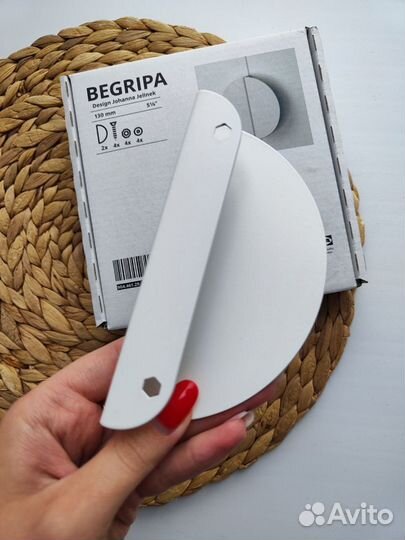 Новая ручка для мебели begripa IKEA белая 1 шт