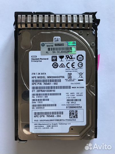 Жесткие диски HP