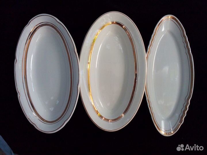 Селедочницы стеклянные и фарфоровые СССР