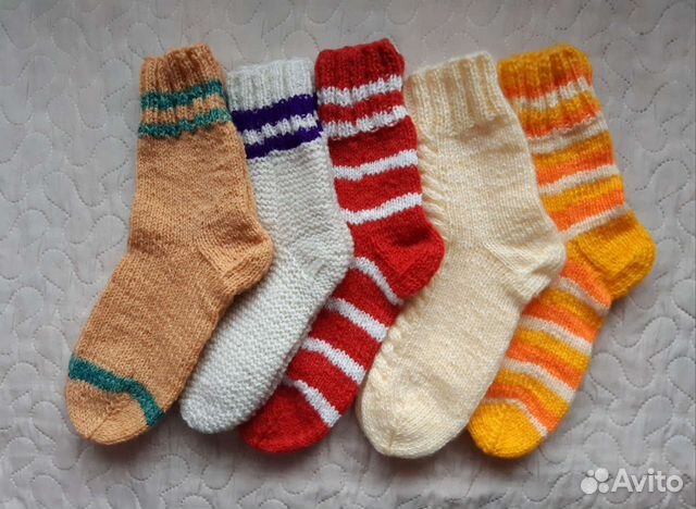 Новые носки вязаные женские, ручная работа