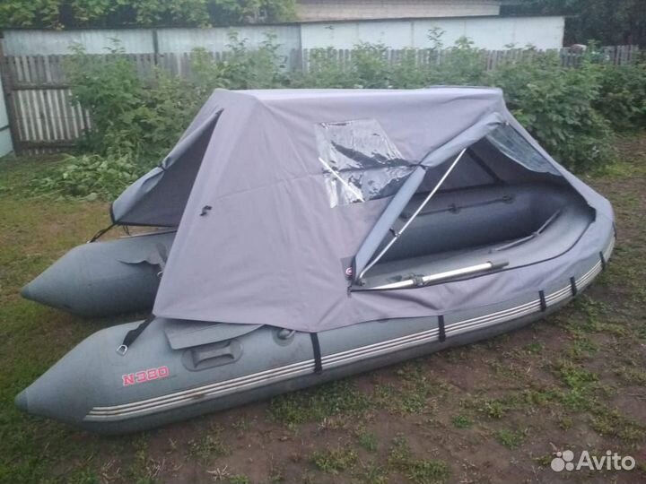 Тент с дугами на лодку пвх-380
