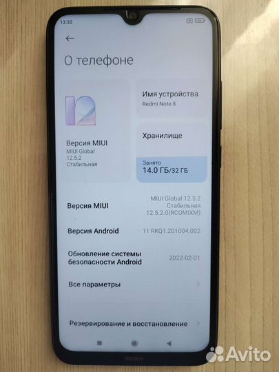 Телефон Xiaomi redmi note 8 2019 3/32