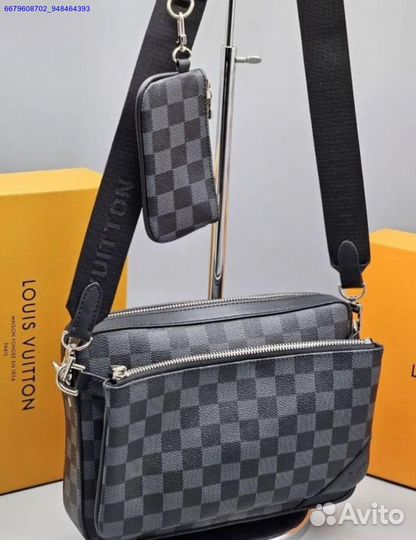 Мужская сумка Louis Vuitton Trio Messenger шахмат