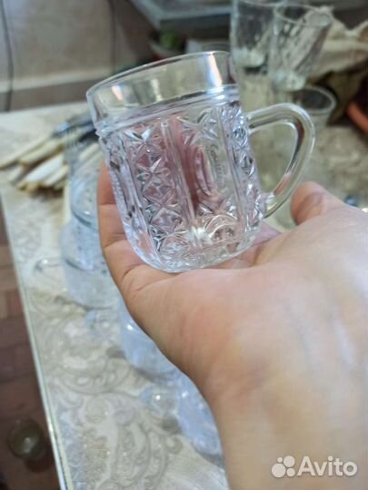 Кружки хрустальные