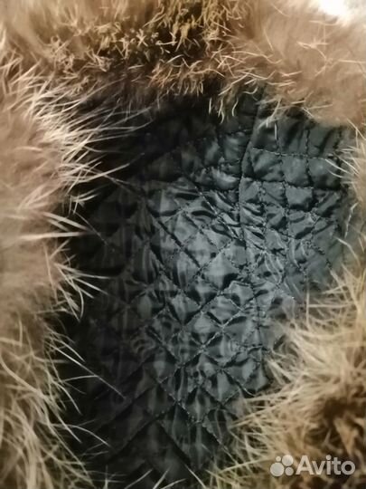 Шапка из меха енота