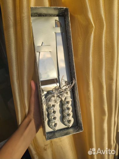 Нож и лопатка для торта