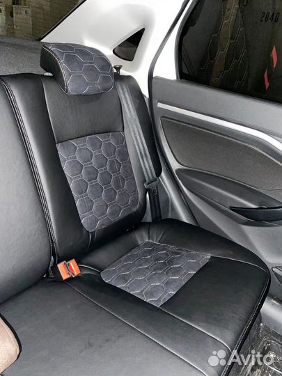 Обивка Сидений Экокожа, Соты, на Веста, Веста SW