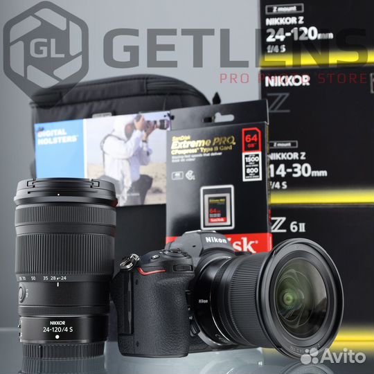 Nikon Z6 II+Z 14-30+Z 24-120+SanDisk 64GB+Holster