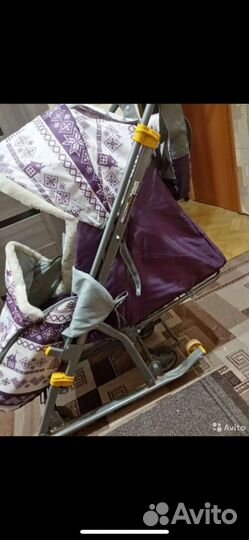 Детские санки коляска