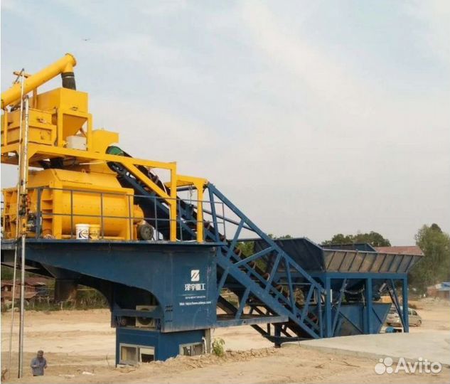 Мобильный бетонный завод yhzs-75