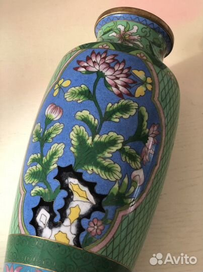 Ваза раритет Клуазоне, Китай