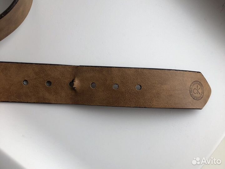 Ремень мужской коричневый Calvin Klein
