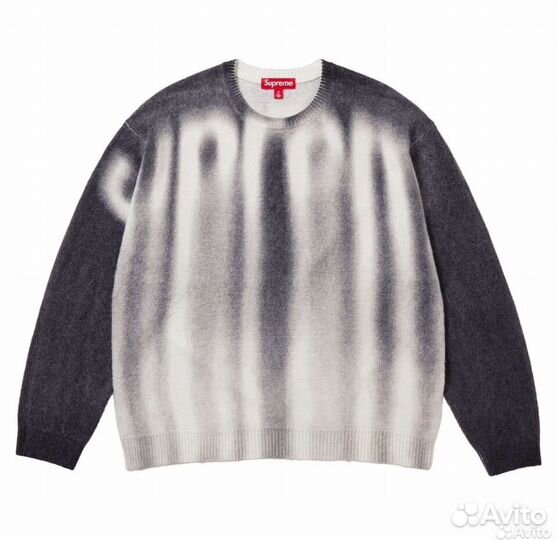 Свитер Supreme blurred logo в наличии