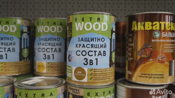 Состав Farbitex защитно-красящий 3в1 дуб, 0.8 л