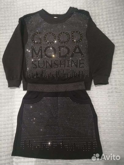 Костюм юбка и кофта для девочки