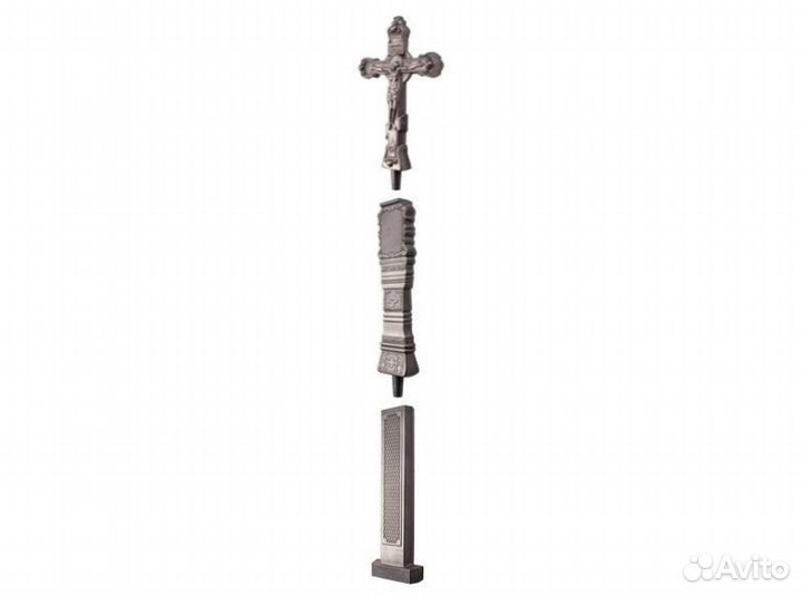 Крест надгробный литой