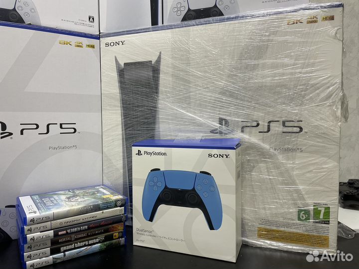 Sony playstation 5 с дисководом +игры +подписка