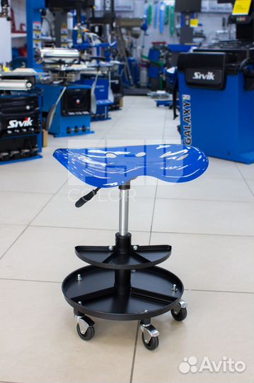 Сиденье ремонтное на колесах с регулировкой высоты