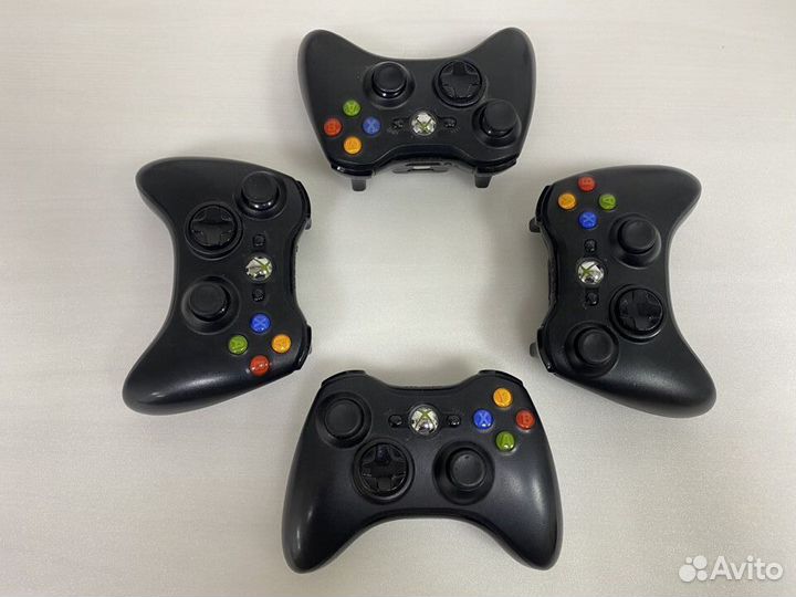 Геймпад xbox 360 беспроводной оригинал бу черный