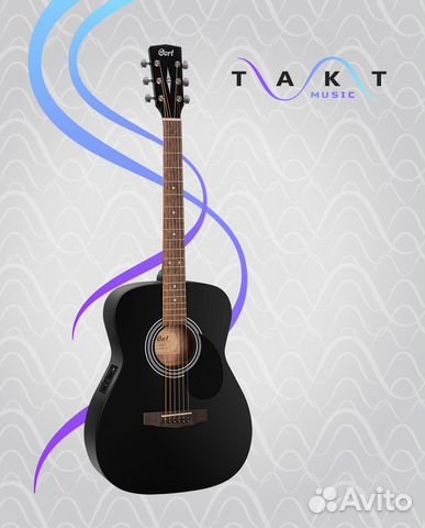 Cort AF510E BKS Акустическая гитара с эквалайзером