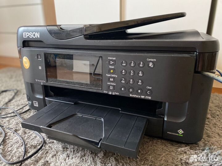 Цветной принтер А3 Epson WF-7710 c Wi-Fi и снпч